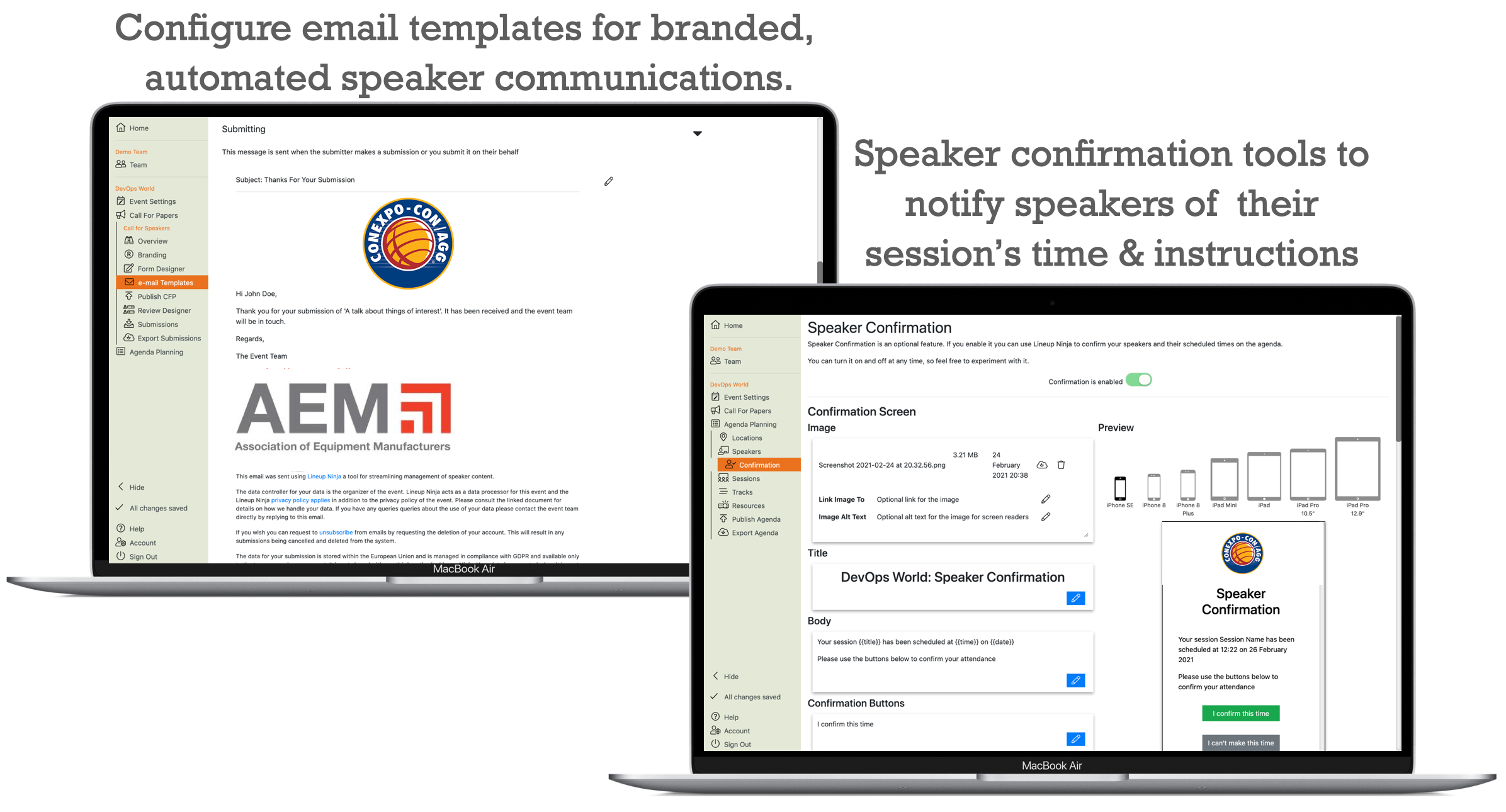 screenshot of Lineup Ninja